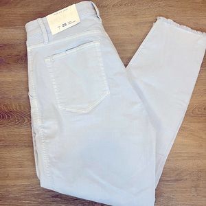 Ann Taylor loft curvy skinny crop light blue 28 6